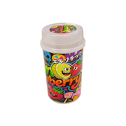 10 Pack - Push-Up Storage Containers with Decorative Wrap Labels - Lemon Strawberry