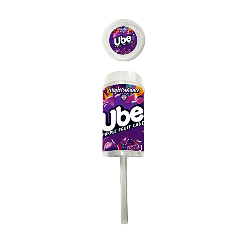10 Pack - Push-Up Storage Containers with Decorative Wrap Labels - High Tolerance Ube Purple Fruit
