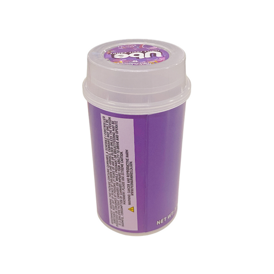 10 Pack - Push-Up Storage Containers with Decorative Wrap Labels - High Tolerance Ube Purple Fruit
