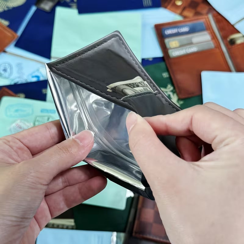 (25 Count) 4 Styles 3.5 Size Passport & Wallet Style Mylar Bags