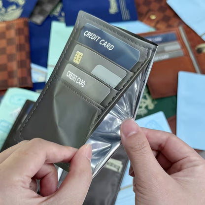 (25 Count) 4 Styles 3.5 Size Passport & Wallet Style Mylar Bags