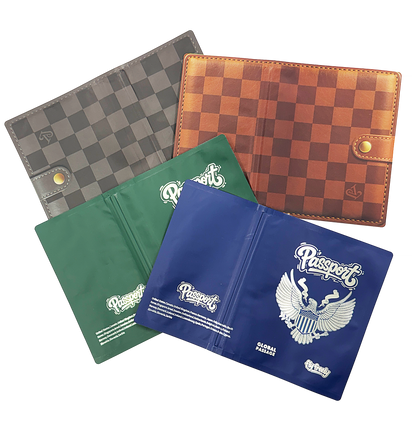 (25 Count) 4 Styles 3.5 Size Passport & Wallet Style Mylar Bags