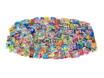 100-Count Mystery Mix 3.5 Mylar Bags – Random Assorted Designs, Shapes & Styles Variety Bundle