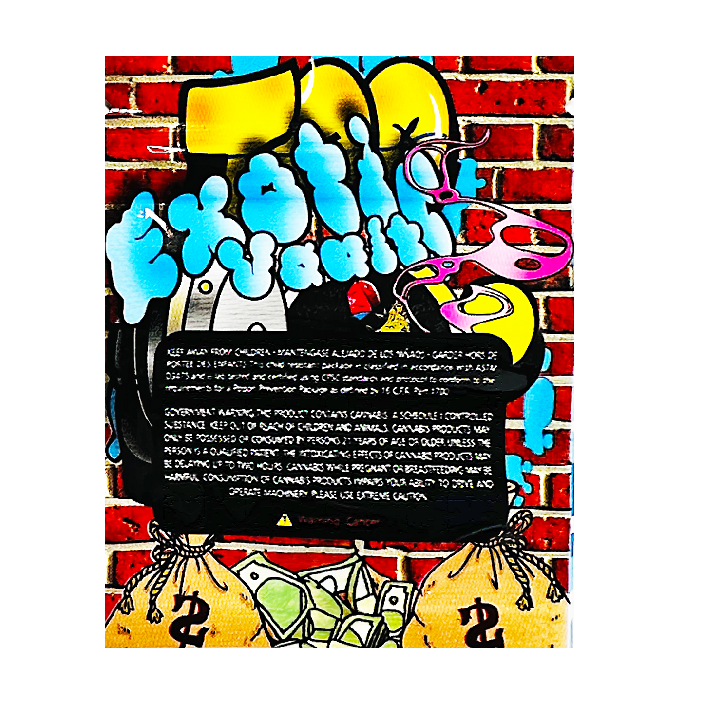 1g Exotic Mylar Bag - Exotic Vault (100 Count)