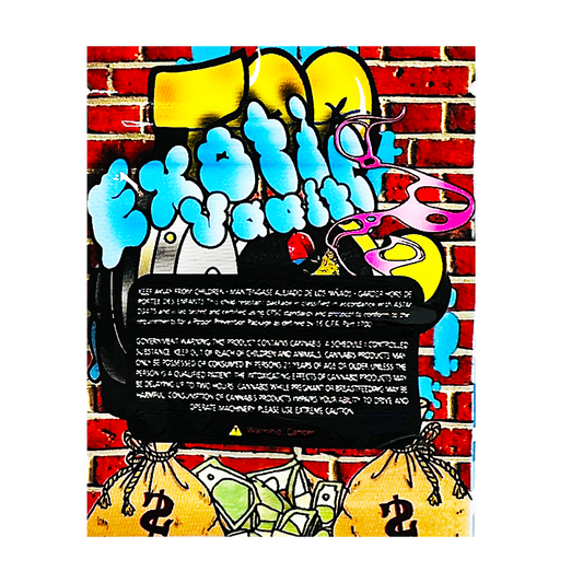 1g Exotic Mylar Bag - Exotic Vault (100 Count)