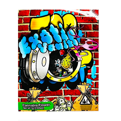 1g Exotic Mylar Bag - Exotic Vault (100 Count)