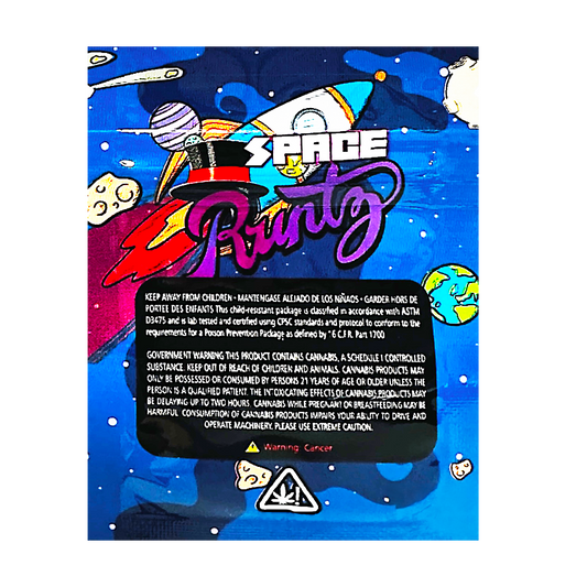 1g Exotic Mylar Bag - Space Runtz (100 Count)