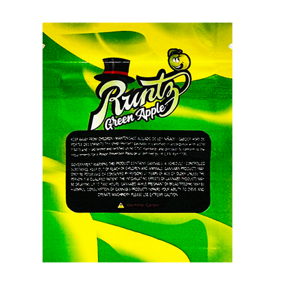 1g Exotic Mylar Bag - Runtz Green Apple (100 Count)