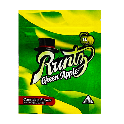 1g Exotic Mylar Bag - Runtz Green Apple (100 Count)