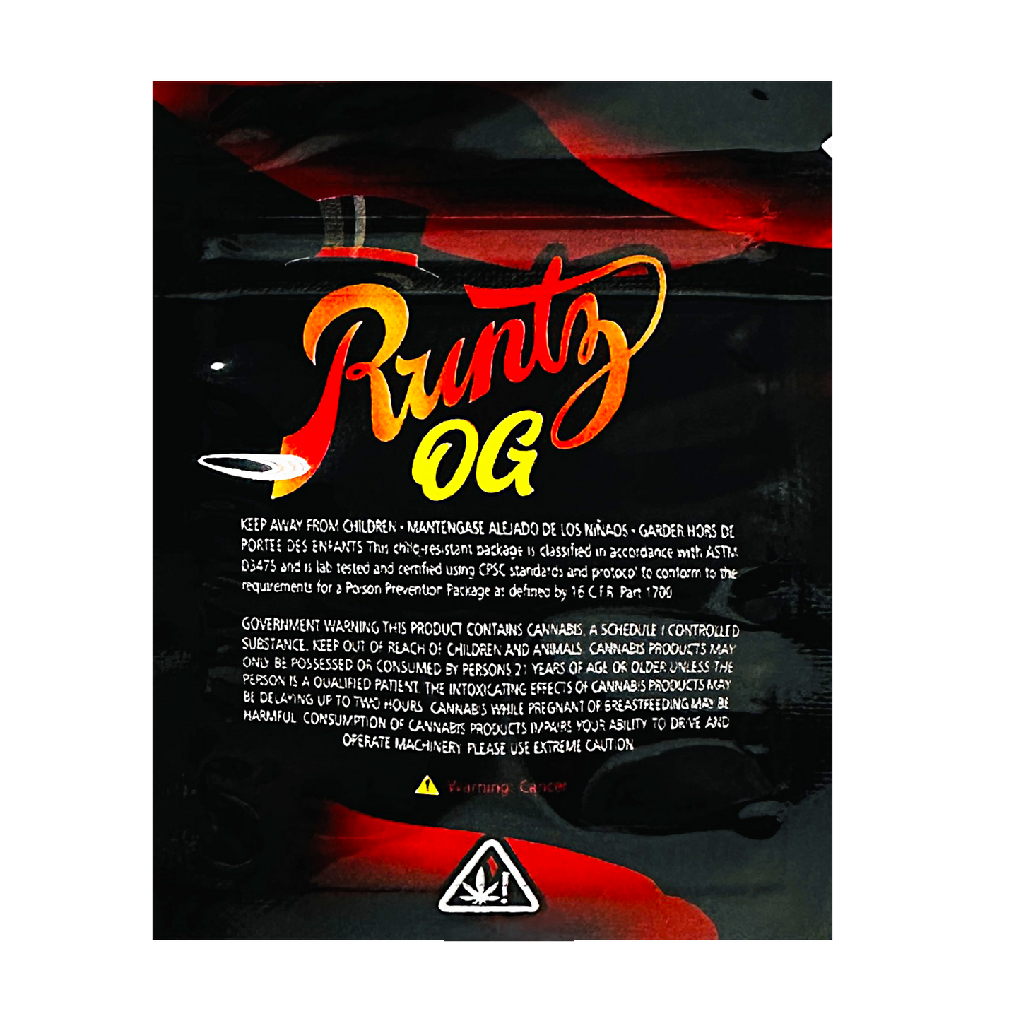 1g Exotic Mylar Bag - Runtz OG (100 Count)
