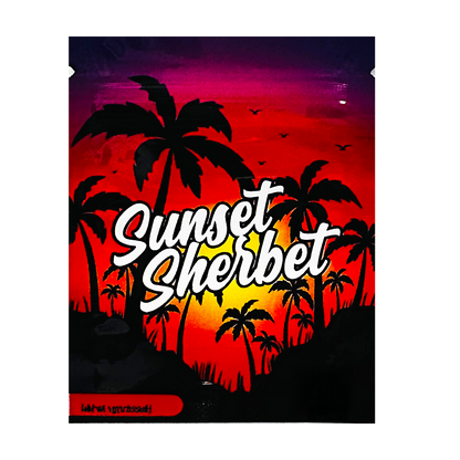 1g Exotic Mylar Bag - Sunset Sherbet (100 Count)