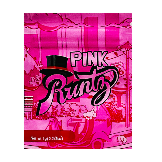 1g Exotic Mylar Bag - Pink Runtz (100 Count)