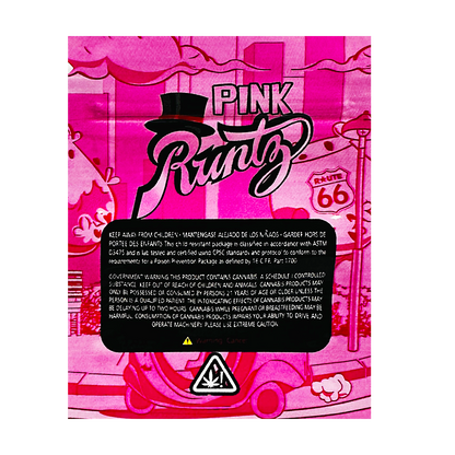 1g Exotic Mylar Bag - Pink Runtz (100 Count)