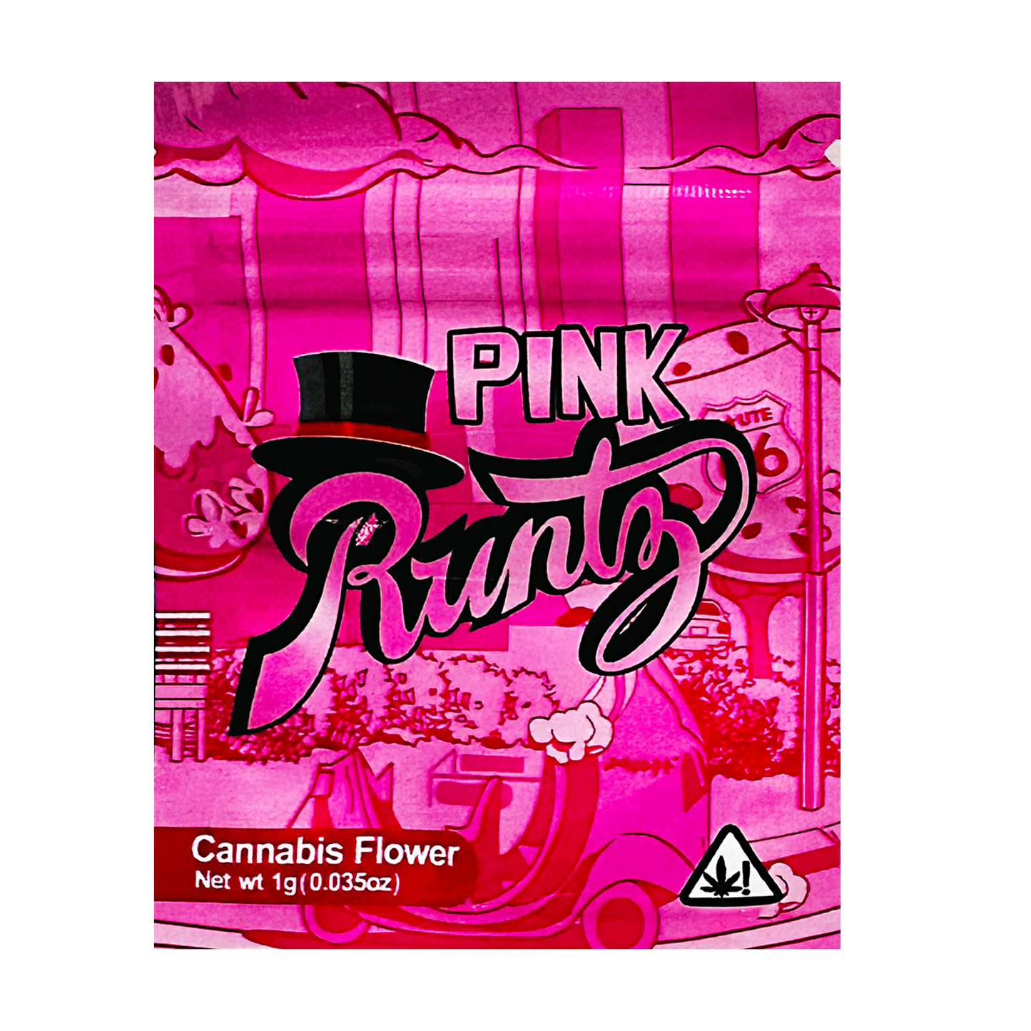 1g Exotic Mylar Bag - Pink Runtz (100 Count)