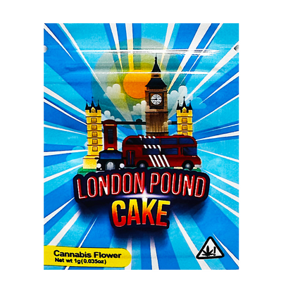 1g Exotic Mylar Bag - London Pound Cake (100 Count)