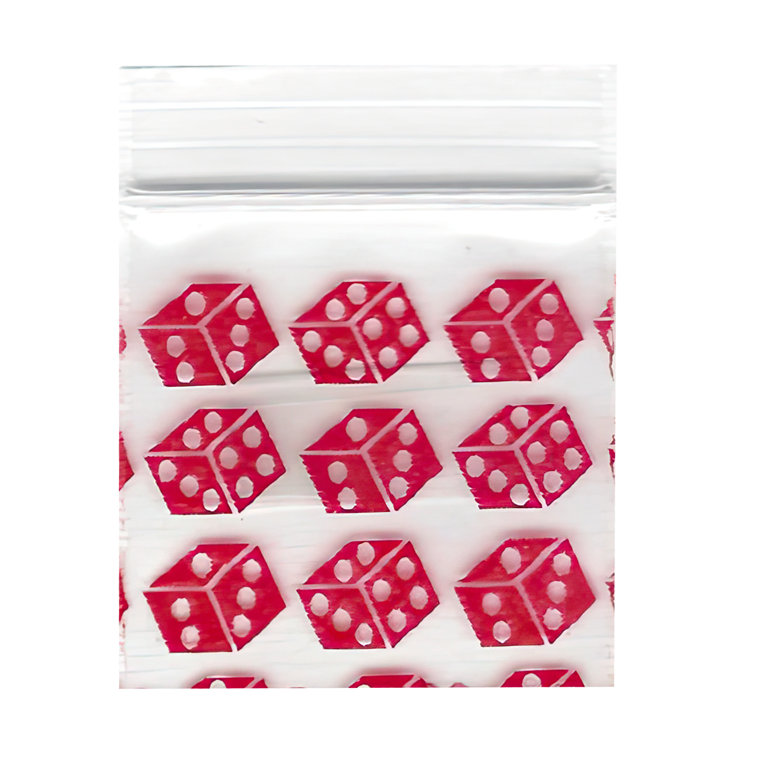 Mylar Bags, Cannabis Mylar Bags, Where to buy mylar bags, Custom mylar bags near me, Mylar Bags Wholesale. Apple Bags. Red dice-shaped stickers on a white background