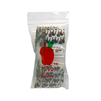 Mylar Bags, Cannabis Mylar Bags, Where to buy mylar bags, Custom mylar bags near me, Mylar Bags Wholesale. Apple Bags. Packaged product with a red apple logo and text on a white background