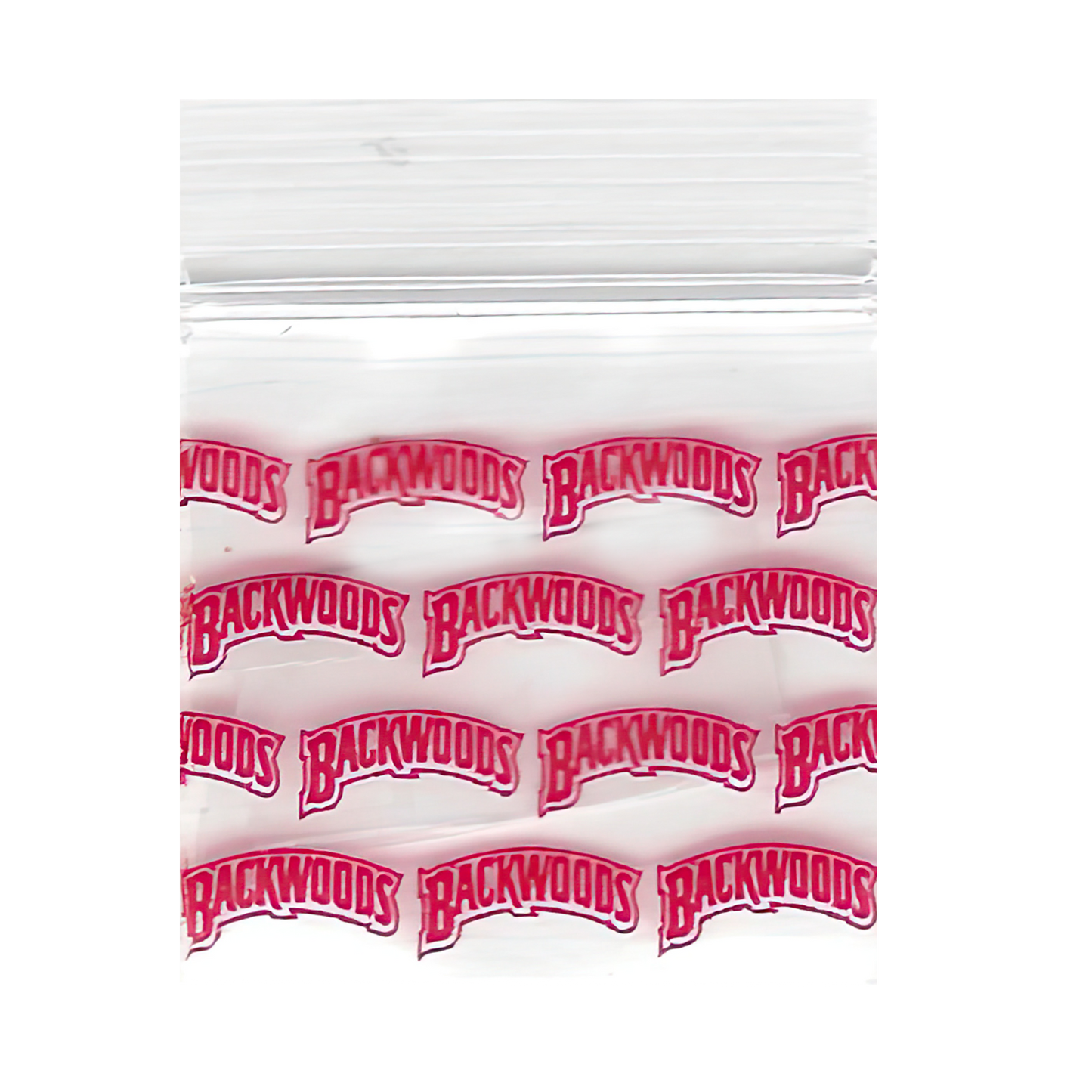 Mylar Bags, Cannabis Mylar Bags, Where to buy mylar bags, Custom mylar bags near me, Mylar Bags Wholesale. Apple Bags. Clear plastic bag with red 'Backwoods' text on a white background