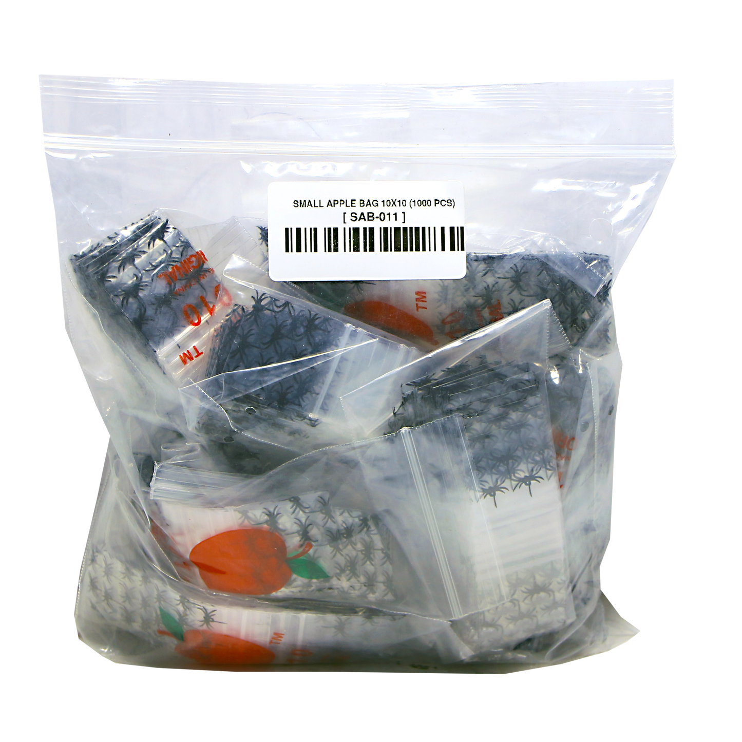 Mylar Bags, Cannabis Mylar Bags, Where to buy mylar bags, Custom mylar bags near me, Mylar Bags Wholesale. Apple Bags. Clear plastic bag with small items inside on a white background