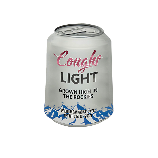 3.5g Shaped Mylar Bag - Cough Light (50 Count)