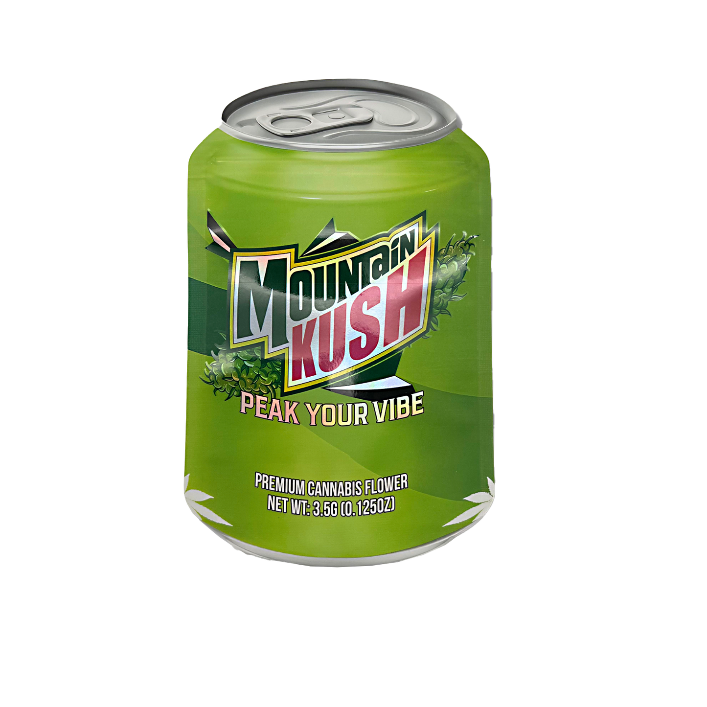 3.5g Shaped Mylar Bag - Mountain Kush (50 Count)