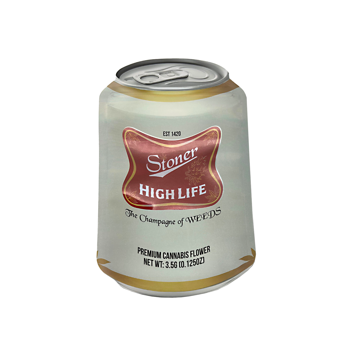 3.5g Shaped Mylar Bag - Stoner High Life (50 Count)