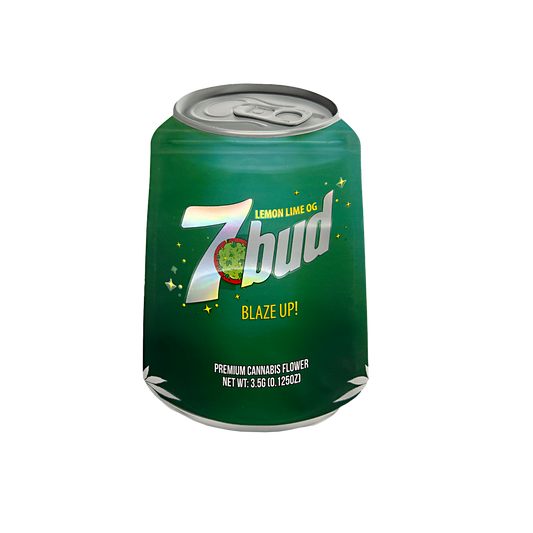 3.5g Shaped Mylar Bag - 7Bud (50 Count)