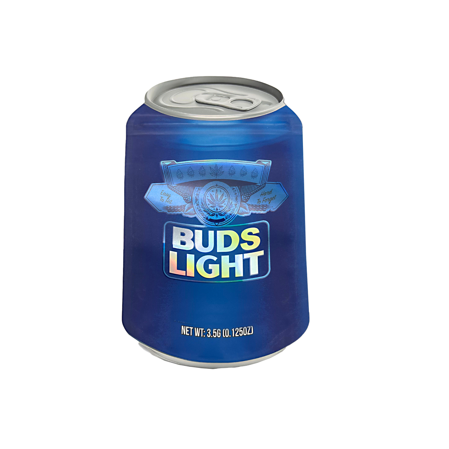 3.5g Shaped Mylar Bag - Buds Light (50 Count)