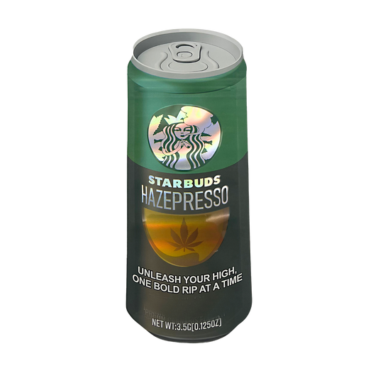 3.5g Shaped Mylar Bag - Starbuds Hazepresso (50 Count)