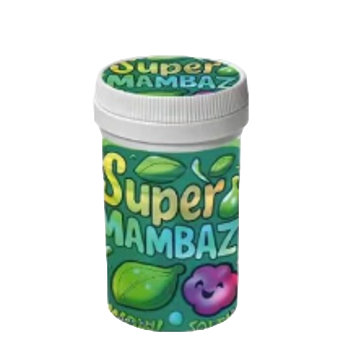 12 Pack -3.5g Sealed Gram Jars with Child-Resistant Caps - Super Mambaz