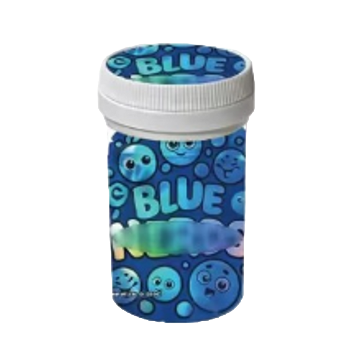12 Pack -3.5g Sealed Gram Jars with Child-Resistant Caps - Blue NRDZ