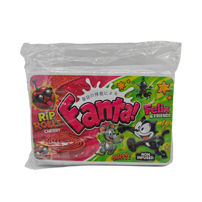 32 Pack - 7g (2IN1) Split Dual Graphic Mylar Bags Mixed Designs - Fanta Rip Rolls & Felix & Friends
