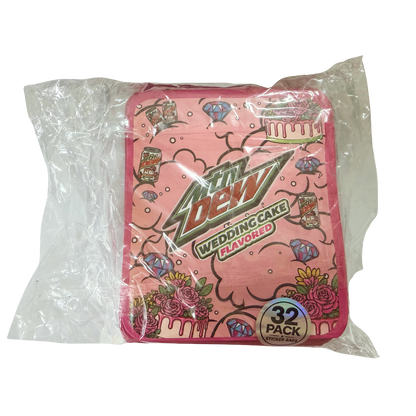 32 Pack - 7g Thick Sticker Mylar Bags  - Premium Smell Proof Packaging - Mtn Dew Wedding Cake