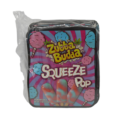 32 Pack - 7g Thick Sticker Mylar Bags  - Premium Smell Proof Packaging - Zubba Budda Squeeze Pop