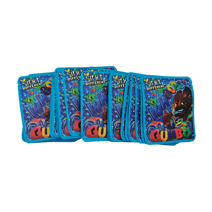 32 Pack - 7g Thick Sticker Mylar Bags  - Premium Smell Proof Packaging - Whoops Gumbo