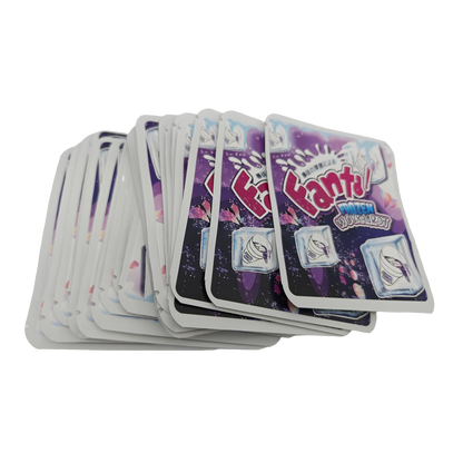 32 Pack - 7g Thick Sticker Mylar Bags  - Premium Smell Proof Packaging - Fanta Frozen Wockhardt