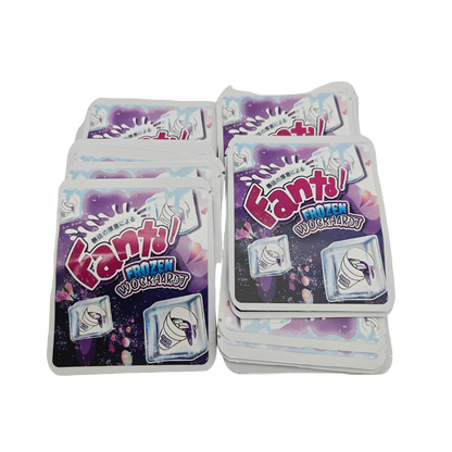 32 Pack - 7g Thick Sticker Mylar Bags  - Premium Smell Proof Packaging - Fanta Frozen Wockhardt