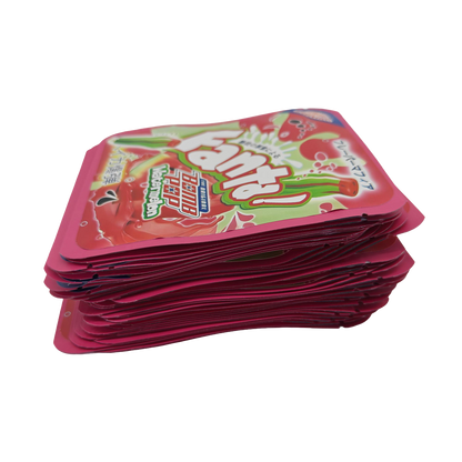 32 Pack - 7g Thick Sticker Mylar Bags  - Premium Smell Proof Packaging - Fanta Bomb Pop Watermelon
