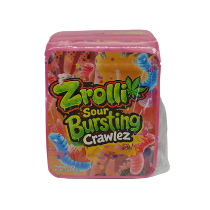 32 Pack - 7g Thick Sticker Mylar Bags  - Premium Smell Proof Packaging - Zrolli Sour Bursting Crawlez