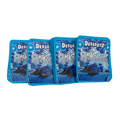 32 Pack - 7g Thick Sticker Mylar Bags  - Premium Smell Proof Packaging - Dessertz Only Fans