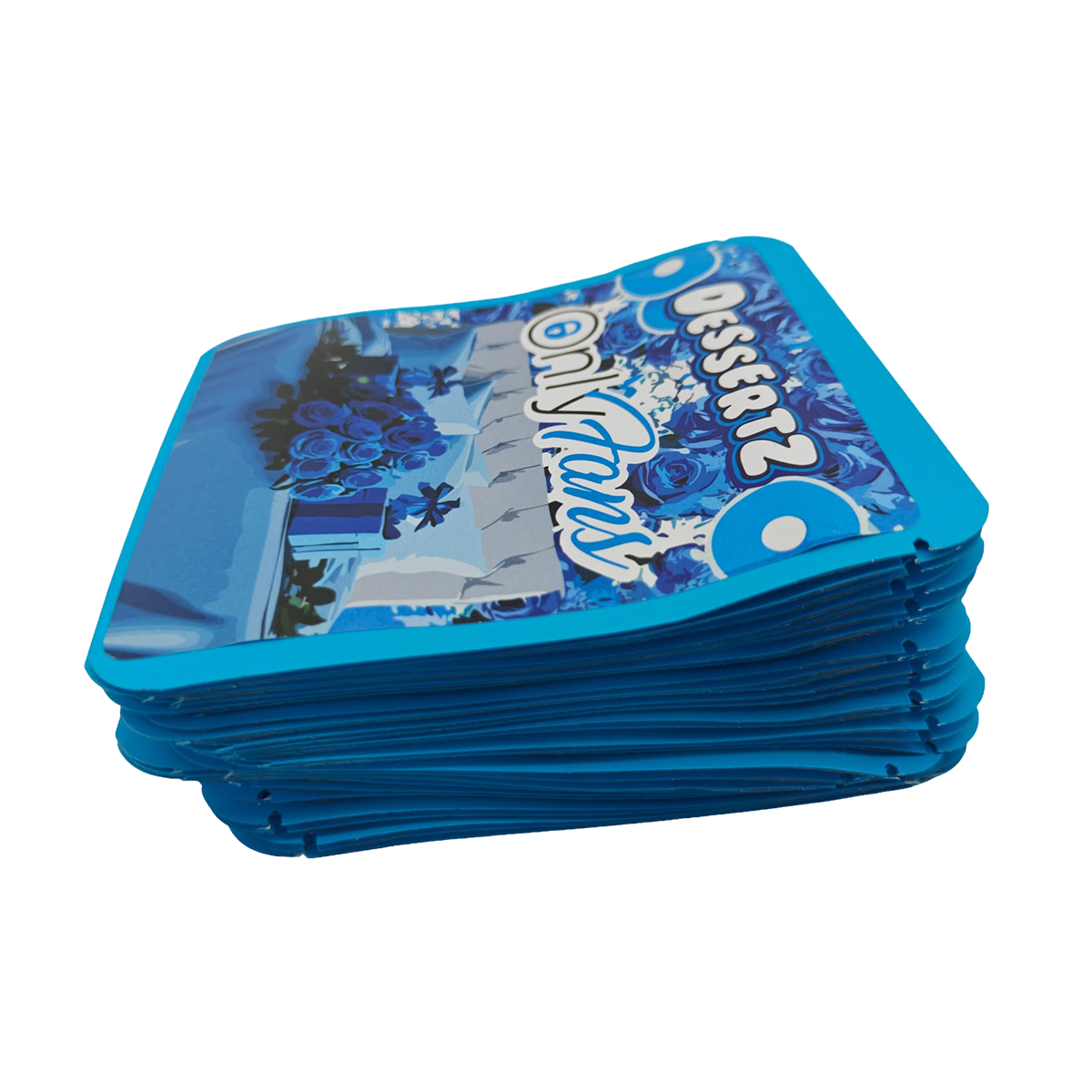 32 Pack - 7g Thick Sticker Mylar Bags  - Premium Smell Proof Packaging - Dessertz Only Fans