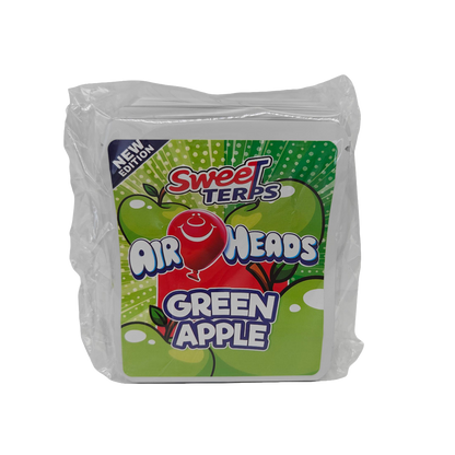 32 Pack - 7g Thick Sticker Mylar Bags  - Premium Smell Proof Packaging - Sweet Terps Air Heads Green Apple
