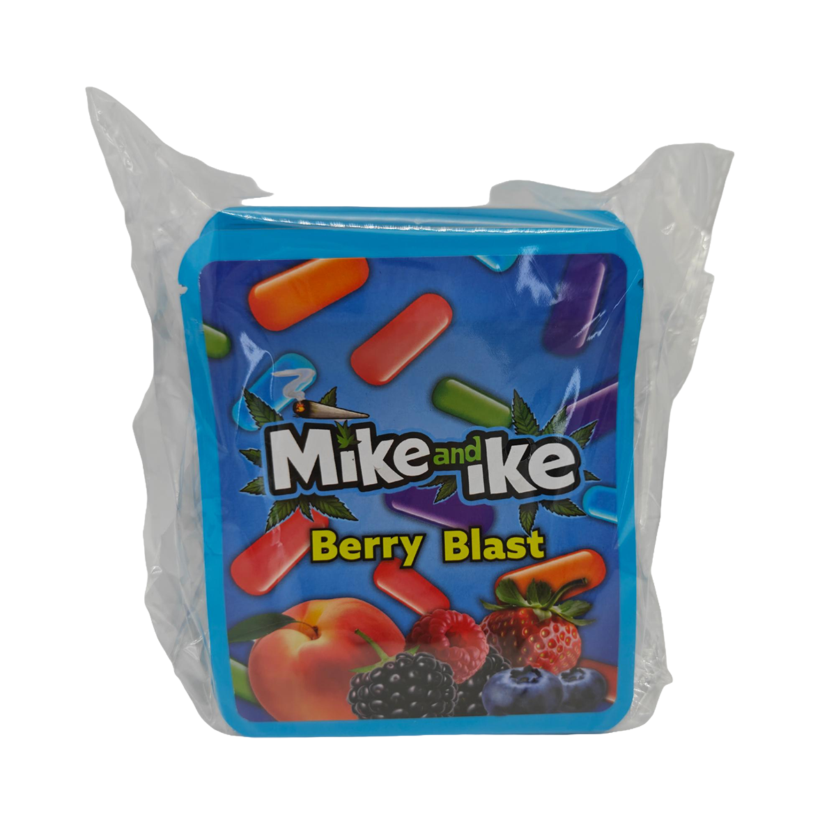 32 Pack - 7g Thick Sticker Mylar Bags  - Premium Smell Proof Packaging - Mike and Ike Berry Blast