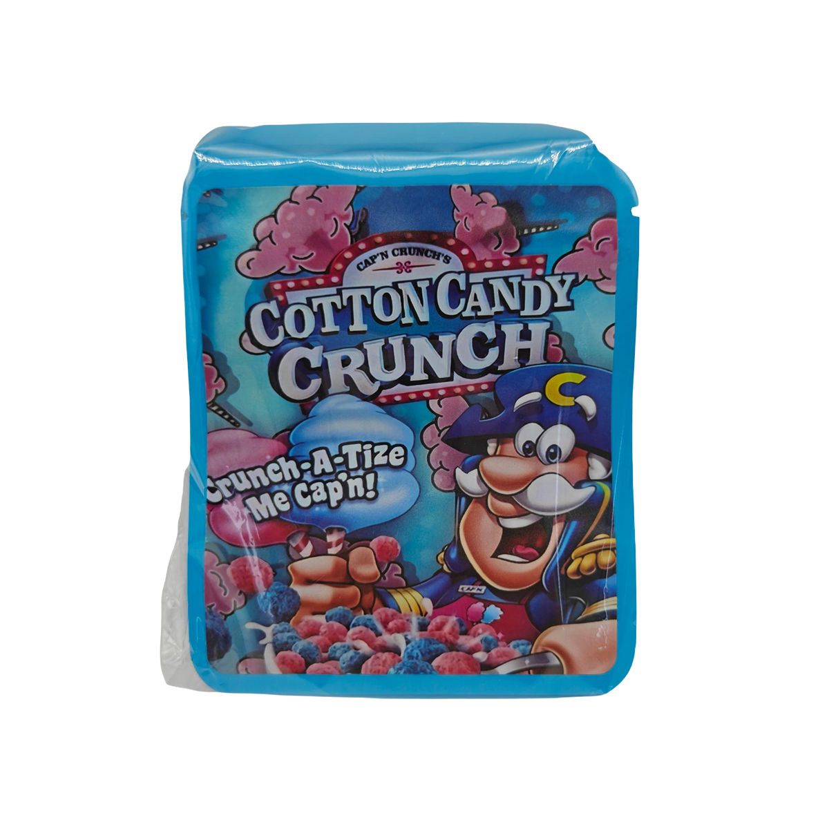 32 Pack - 7g Thick Sticker Mylar Bags  - Premium Smell Proof Packaging - Cotton Candy Crunch