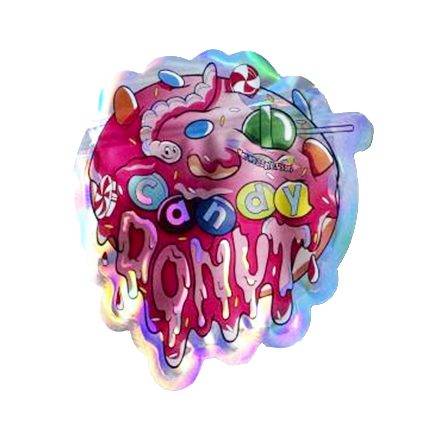 3.5g Shaped Mylar Bag - Candy Donut (50 Count)