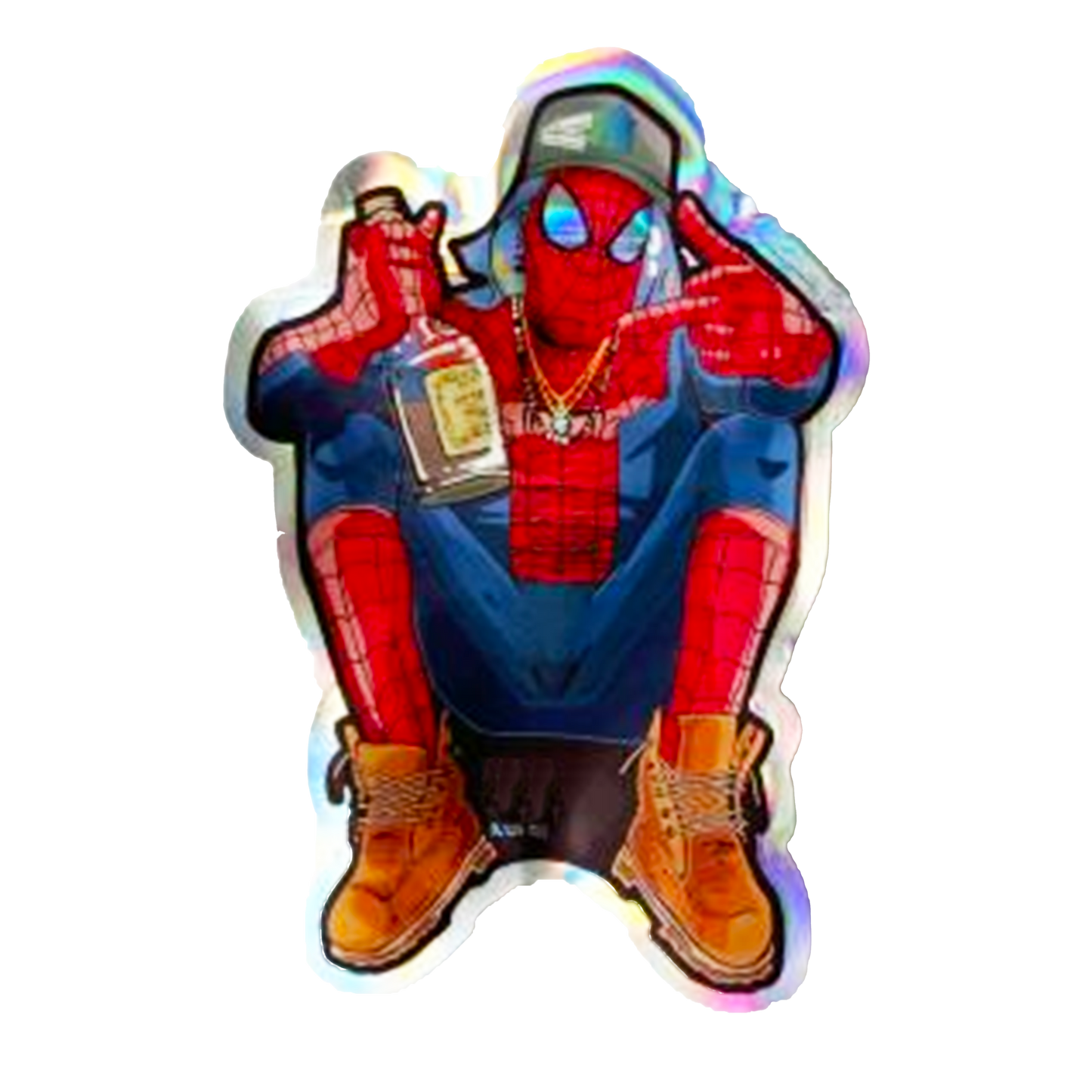 3.5g Shaped Mylar Bag - Drunk Spiderman (50 Count)