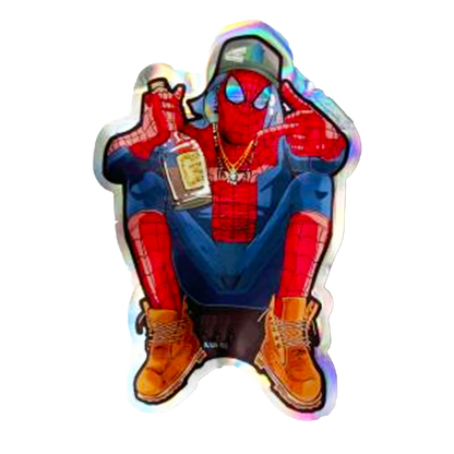 3.5g Shaped Mylar Bag - Drunk Spiderman (50 Count)