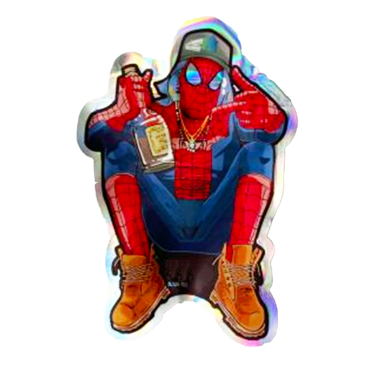 3.5g Shaped Mylar Bag - Drunk Spiderman (50 Count)