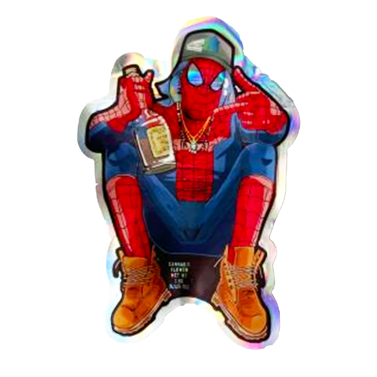 3.5g Shaped Mylar Bag - Drunk Spiderman (50 Count)