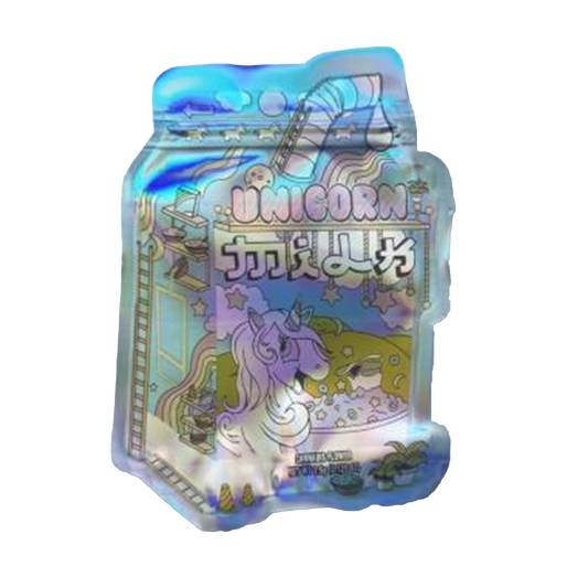 3.5g Shaped Mylar Bag - Unicorn Milk (50 Count)
